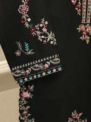 3 Piece- Pure Khaddi Silk Embroidered Suit S112991