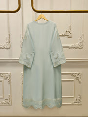 3 Piece- Pure Sheesha Silk Embroidered Suit S113069