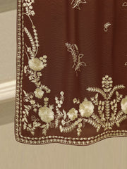 3 Piece - Pure Embroidered Cotton Net Suit S113077