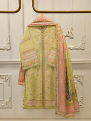 3 Piece - Digital Printed Cambric Suit S113074