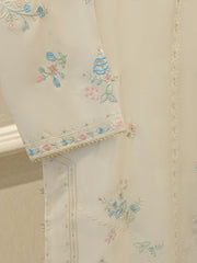 Pure Embroidered Sheesha Silk Shirt S113076