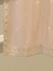3 Piece - Pure Embroidered Cotton Net Suit S113171