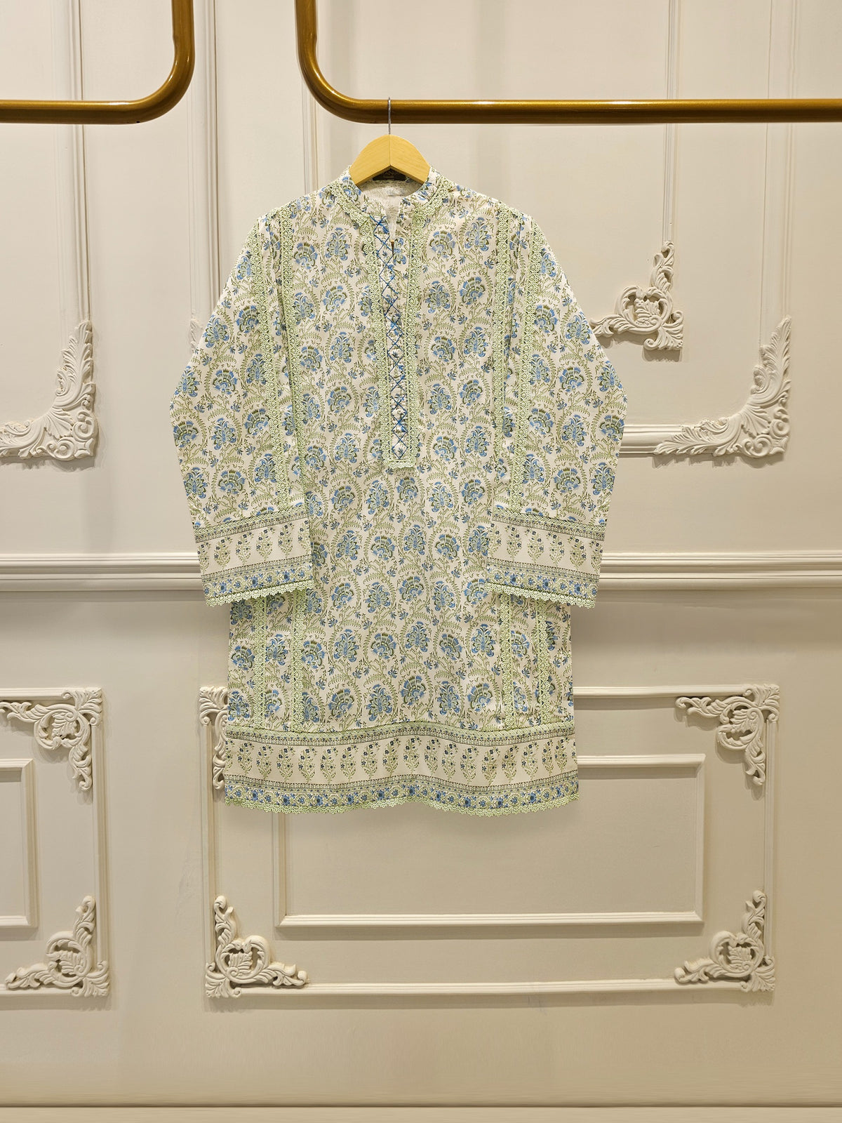 2 Piece - Digital Printed Embroidered Cambric Suit S113181