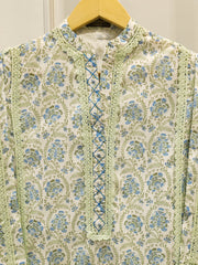 2 Piece - Digital Printed Embroidered Cambric Suit S113181