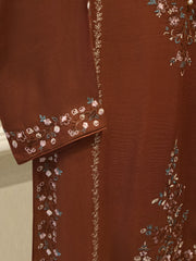 3 Piece - Pure Embroidered Cotton Net Suit S113221