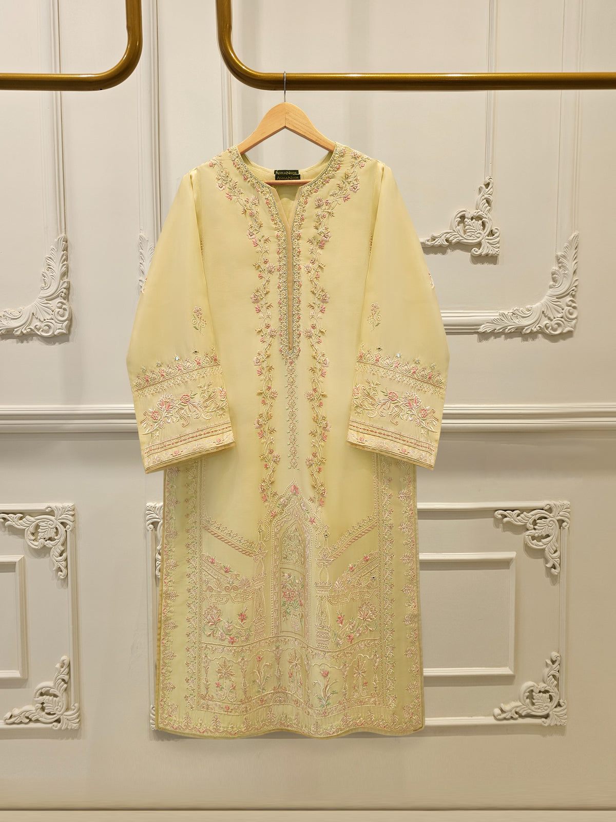 2 Piece- Pure Sheesha Silk Embroidered Suit S113223