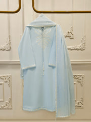 3 Piece - Embroidered Cambric Suit S113234