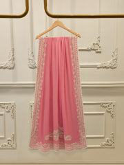 3 Piece - Pure Chiffon Embroidered Suit S113256