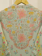 Digital Printed Embroidered Cambric Shirt S112869