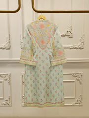 Digital Printed Embroidered Cambric Shirt S112869