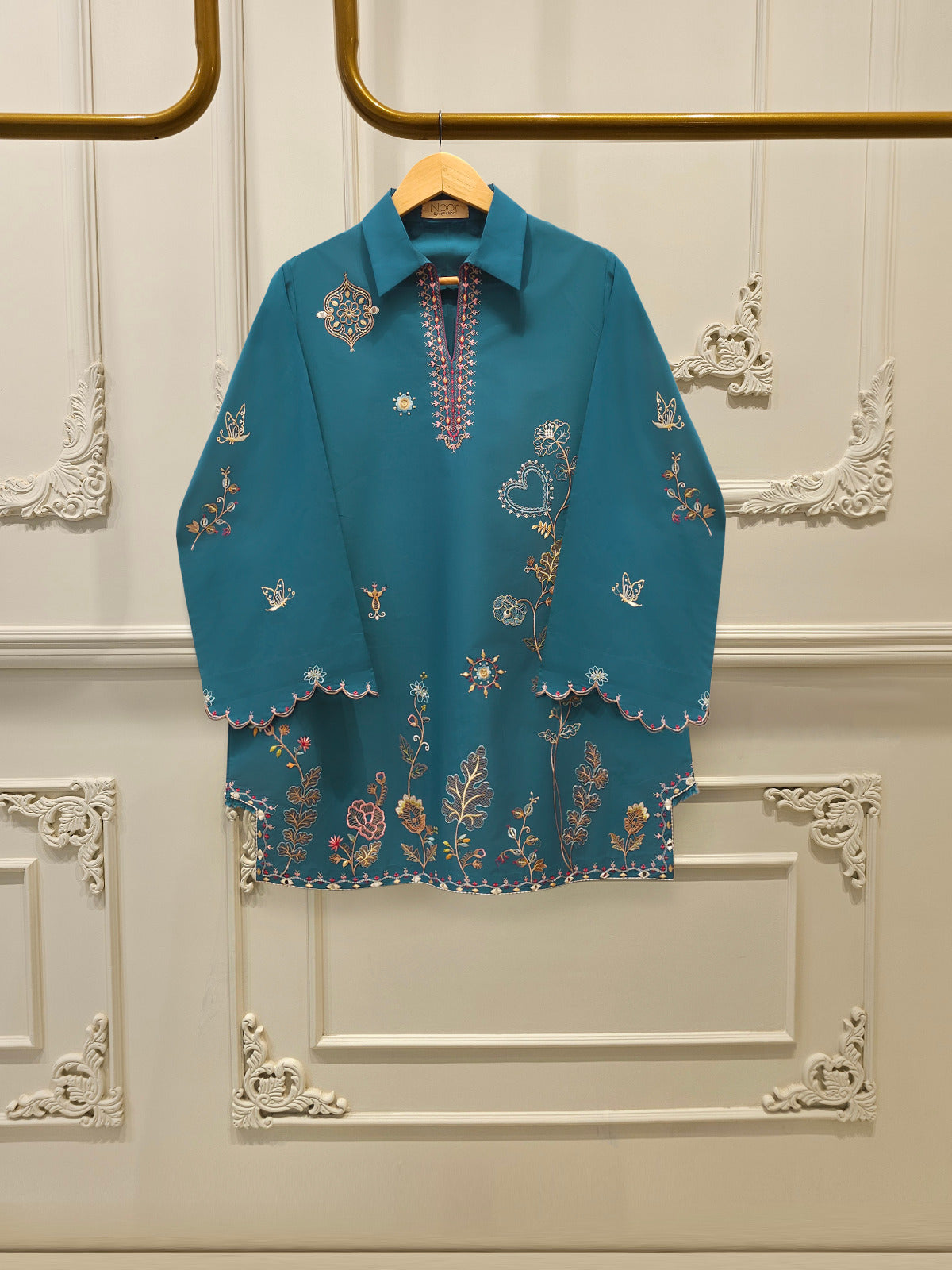 2 Piece - Embroidered Cambric Suit WS00249