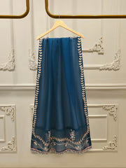 3 Piece - Pure Khaddi Silk Embroidered Suit S113242