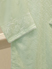(Unstitched) 3 Piece - Pure Embroidered Cotton Net Suit S113612