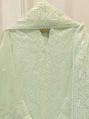 (Unstitched) 3 Piece - Pure Embroidered Cotton Net Suit S113612