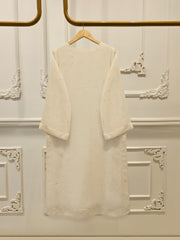 (Unstitched) 3 Piece - Pure Embroidered Cotton Net Suit S113613