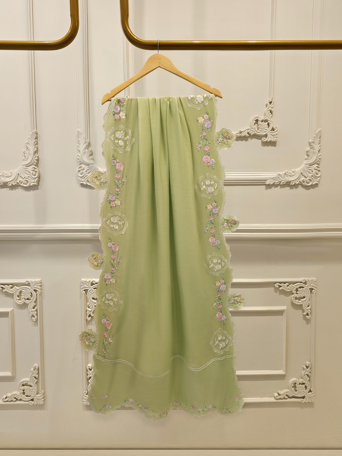 Pure Embroided Kora Cotton D000256
