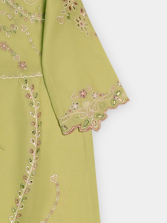 (Kid)  Embroidered Cambric Suit WS010B