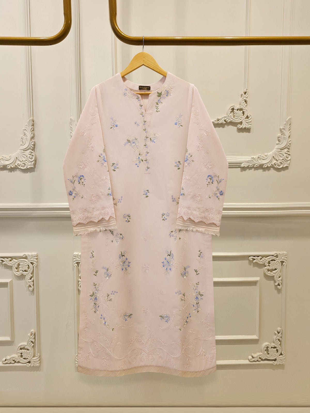2 Piece - Embroidered Cambric Suit S114118
