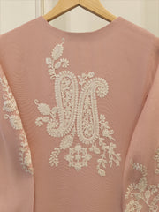 2 Piece - Pure Embroidered Cotton Net Suit S114153
