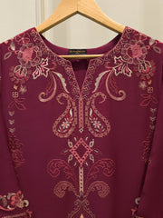 2 Piece - Embroidered Kora Cotton Suit S114173