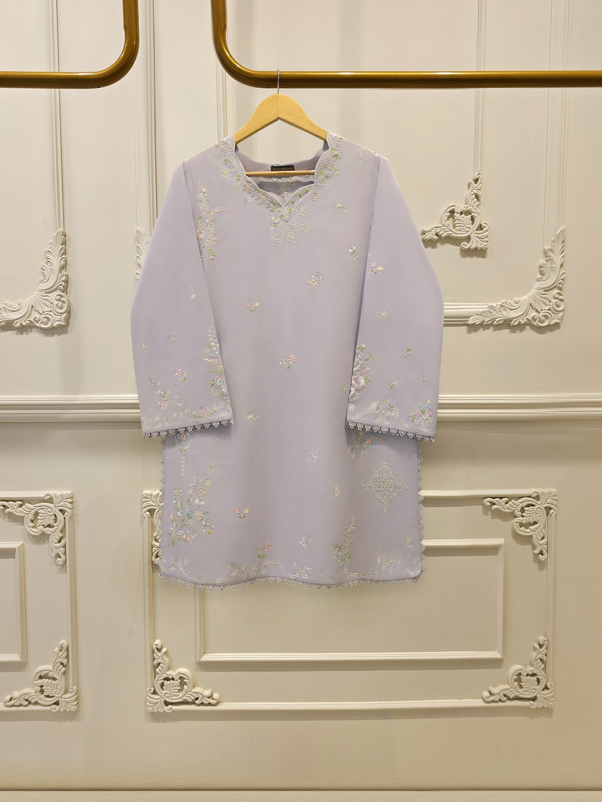 2 Piece - Embroidered Cambric Suit S114180