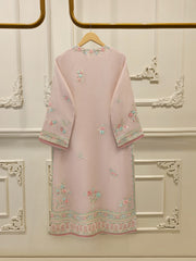3 Piece - Pure Organza Embroidered Suit S114193