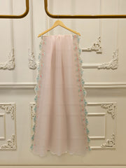 3 Piece - Pure Organza Embroidered Suit S114193