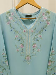 2 Piece - Embroidered Cambric Suit S114227