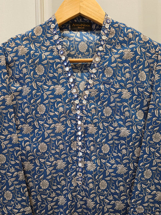 Digital Printed  Cambric Shirt S114245