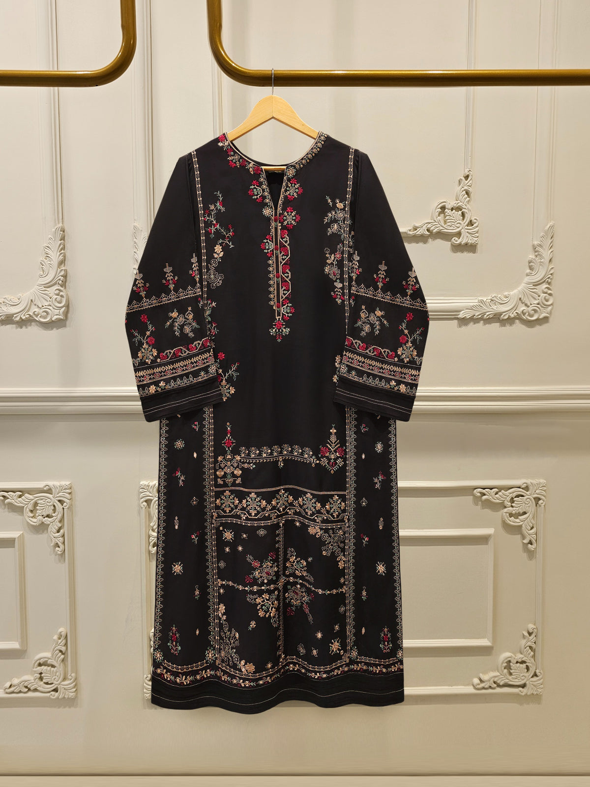 2 Piece - Embroidered Kora  Cotton Suit S114247
