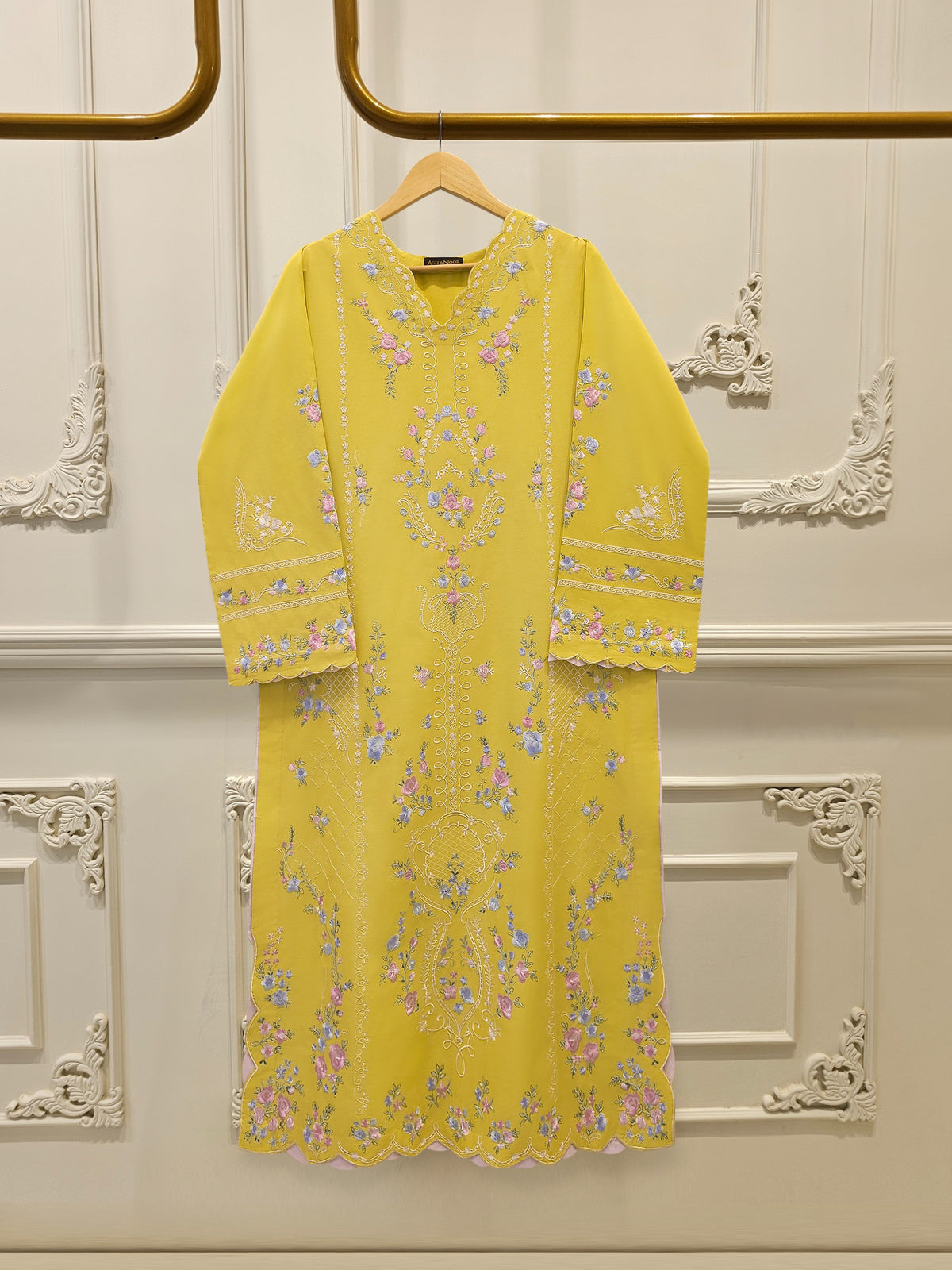 2 Piece - Embroidered Cambric Suit S114252
