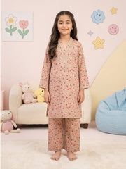 (Teens) 2 Piece - Digital Printed lawn Suit TN00001