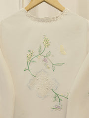 3 Piece - Embroidered Kora  Cotton Suit WS00308