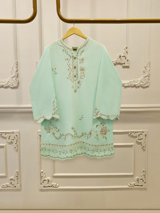 2 Piece - Embroidered Cambric Suit S114313
