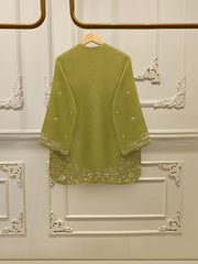 3 Piece - Pure Embroidered Cotton Net Suit S114578