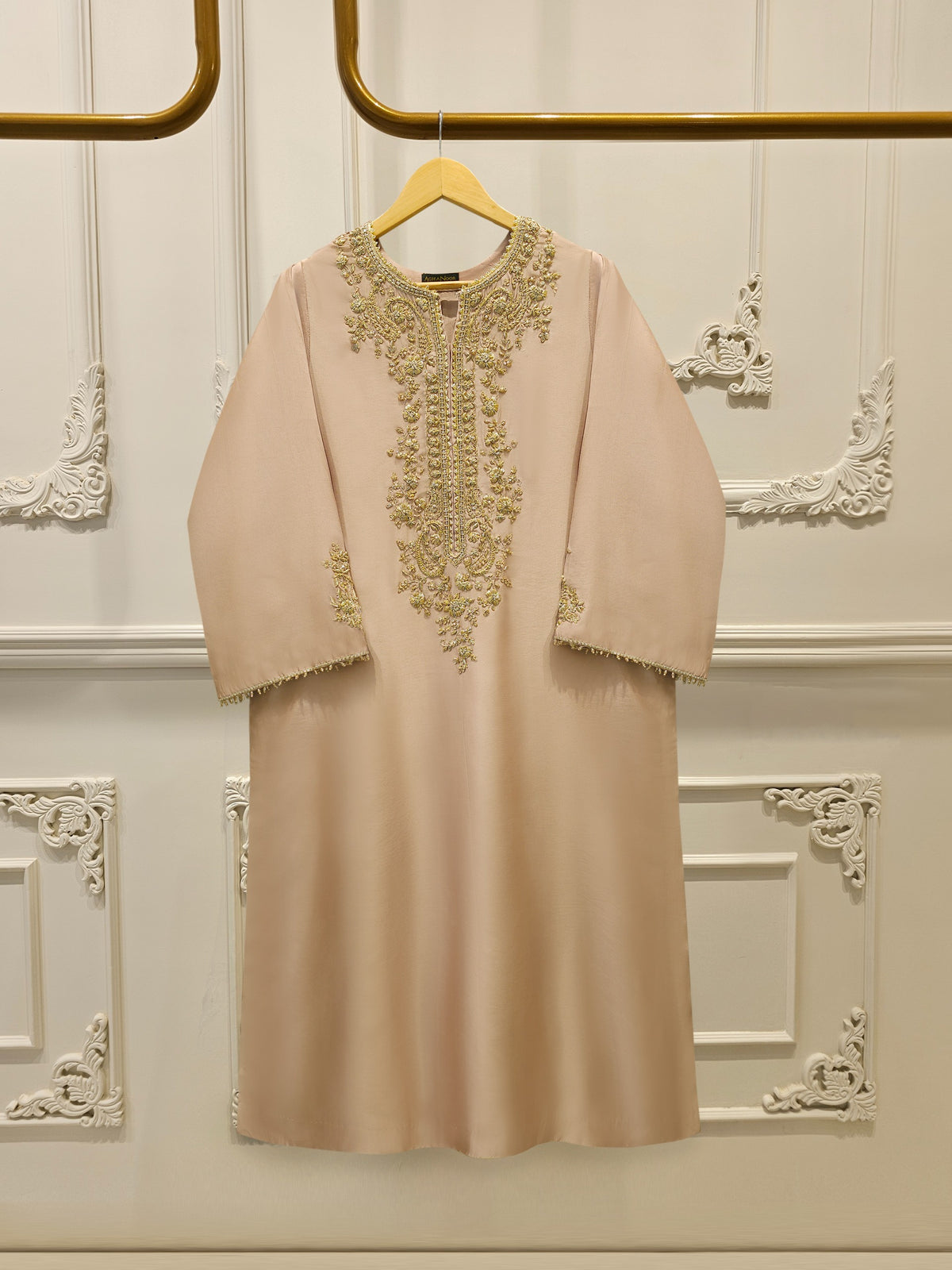 2 Piece- Pure Sheesha Silk Embroidered Suit S114607