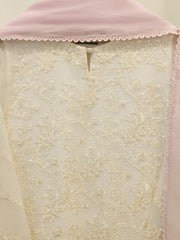 3 Piece - Pure Embroidered Cotton Net Suit S114627