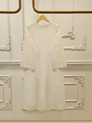 3 Piece - Pure Embroidered Cotton Net Suit S114627