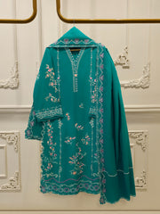 3 Piece - Embroidered Cambric  Suit S114636