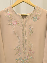 Pure Embroidered Sheesha Silk Shirt S114671