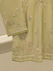 2 Piece- Pure Sheesha Silk Embroidered Suit S114667