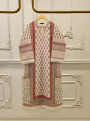 Elegant Digital Printed Cambric Shirt S114722