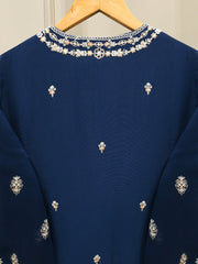 (Unstitched) 3 Piece - Pure Embroidered Cotton Net Suit S114769