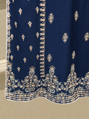 (Unstitched) 3 Piece - Pure Embroidered Cotton Net Suit S114769