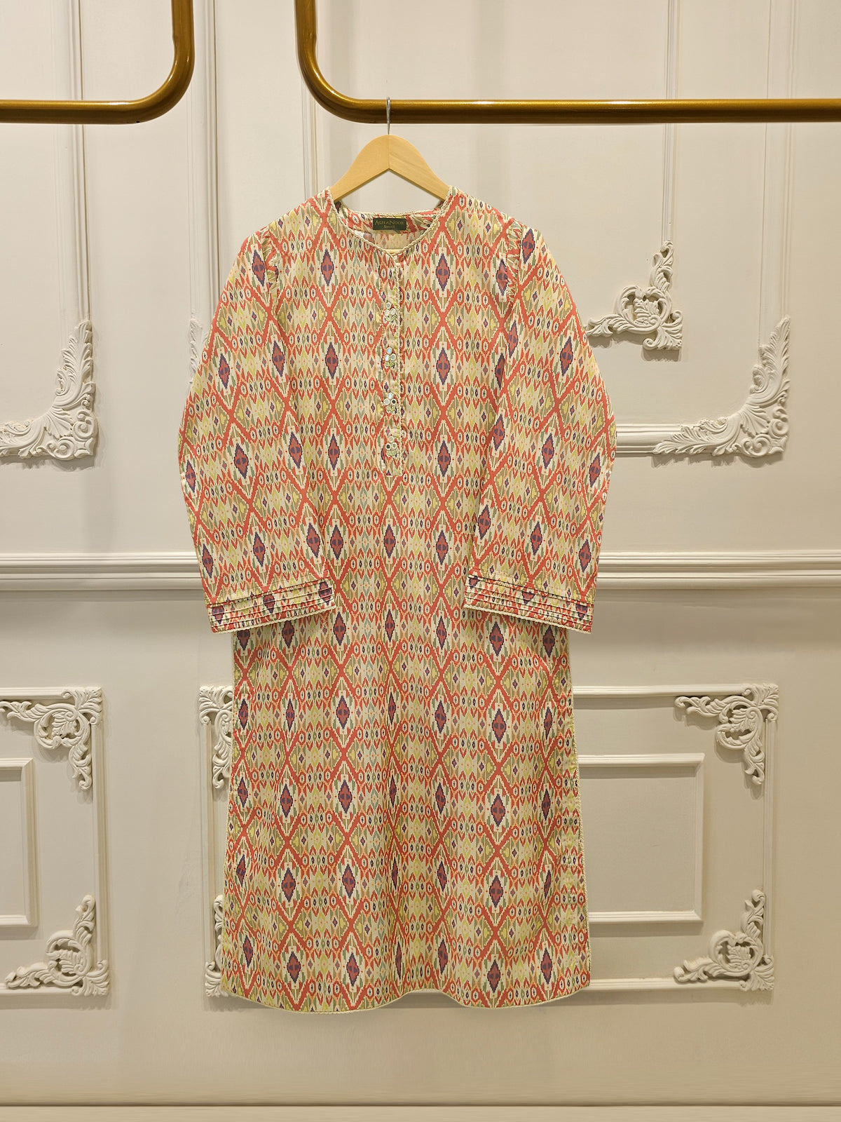 2-Piece Digital Printed Cambric Suit S114798