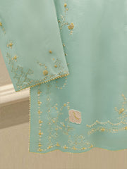 2 Piece- Pure Sheesha Silk Embroidered Suit S114815