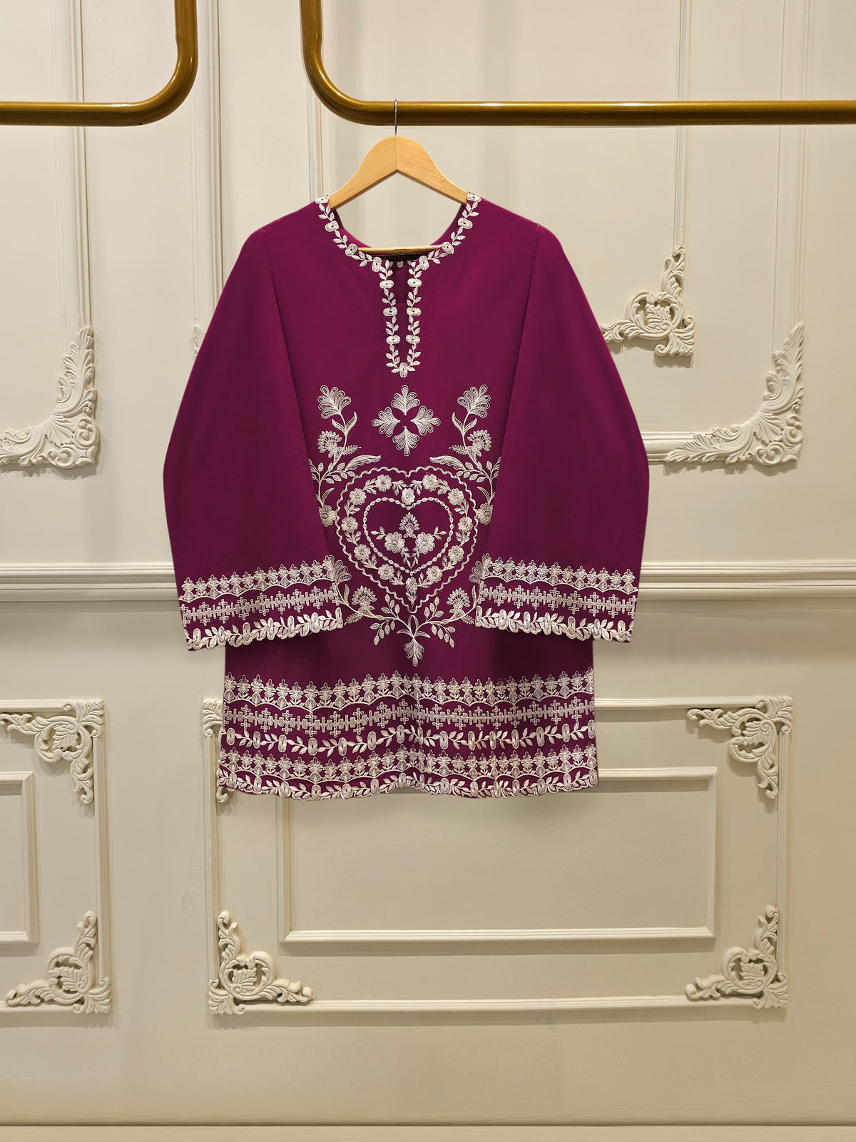 2 Piece - Embroidered Cambric Suit S114892