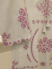 3 Piece - Pure Khaddi Silk Embroidered  Suit S114914