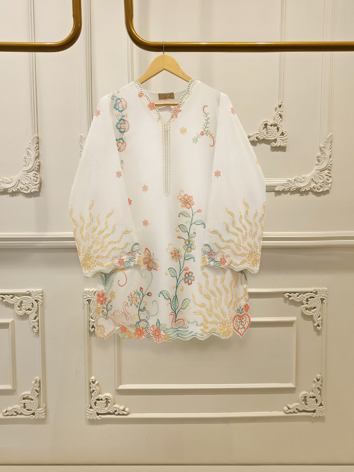 2 Piece - Embroidered Cambric Suit WS00344