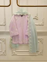 3 Piece- Pure Shisha Silk Embroidered Suit S114933